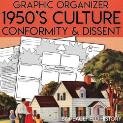 Women in the 1950s graphic organizer