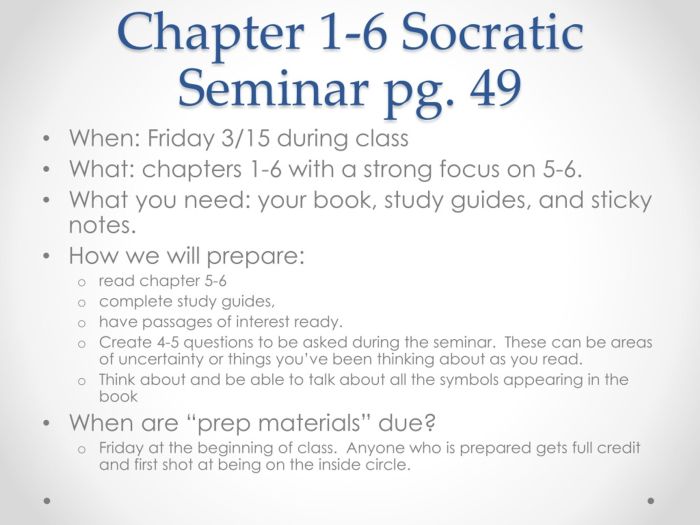 Socratic seminar questions the great gatsby