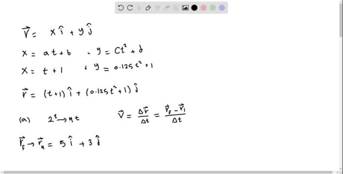 Suppose that the position of a particle is given by